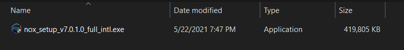 Nox V7.0.1.7 install file
